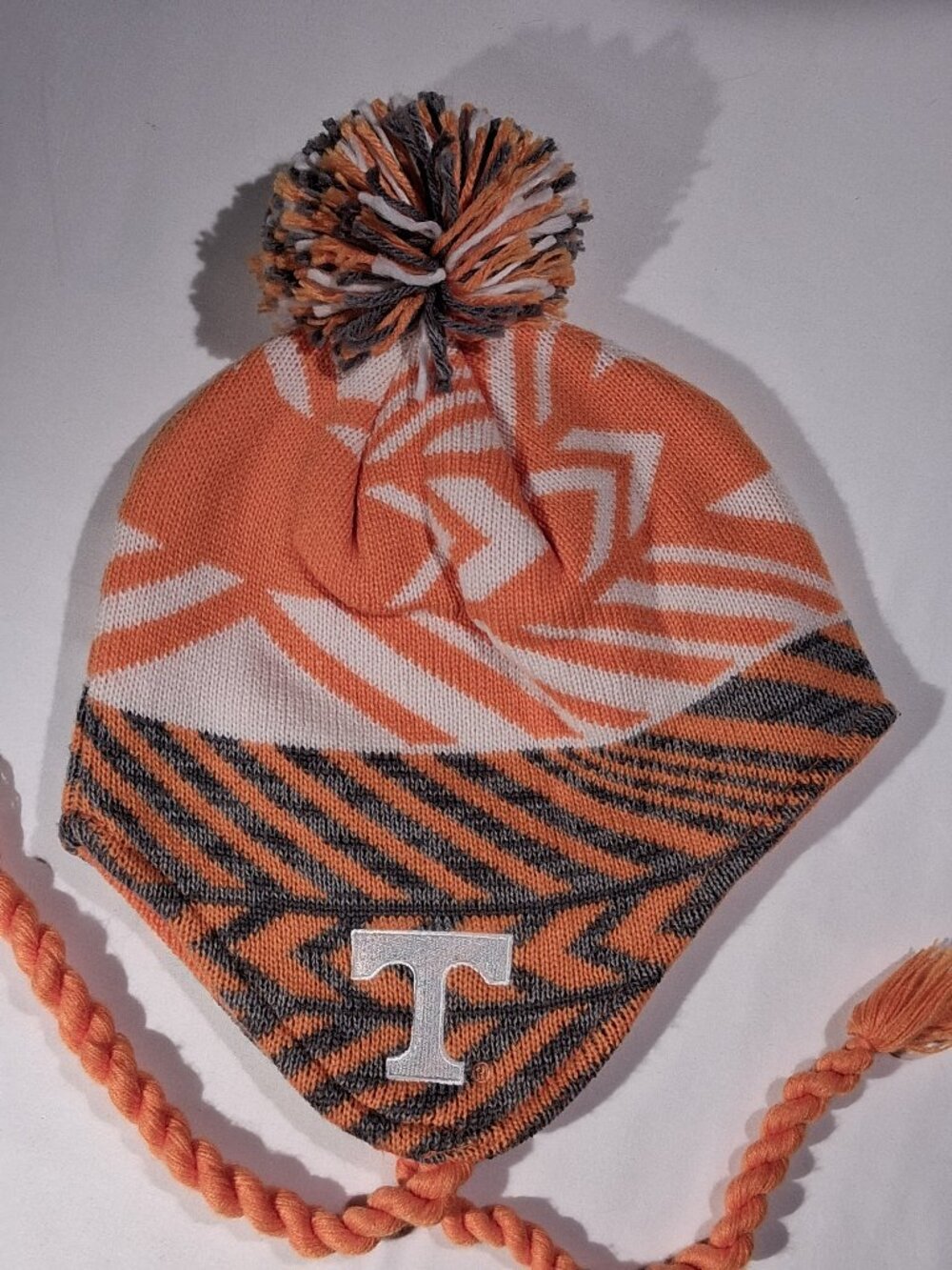 Tennessee Volunteers Tassel Pom Beanie/Hat Adidas Originals Orange/Grey NWT
